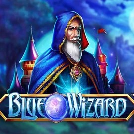 Blue Wizard online game logo by Quickspin on winslions.ca