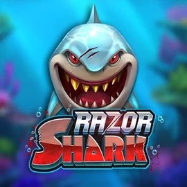 Razor Shark online game logo by Push Gaming on winslions.ca